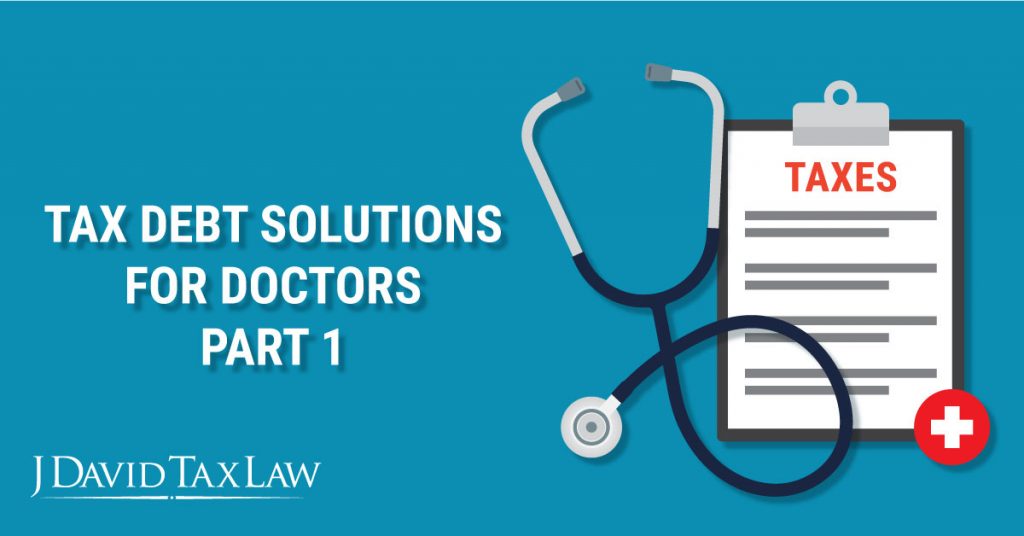 Tax debt help for doctors