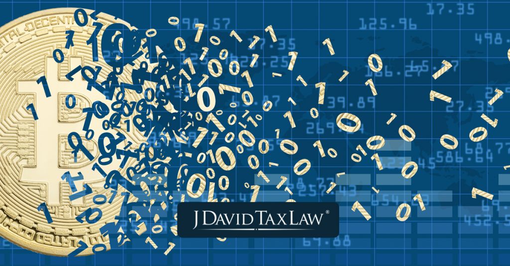 Cryptocurrency tax representation by J. David Tax Law