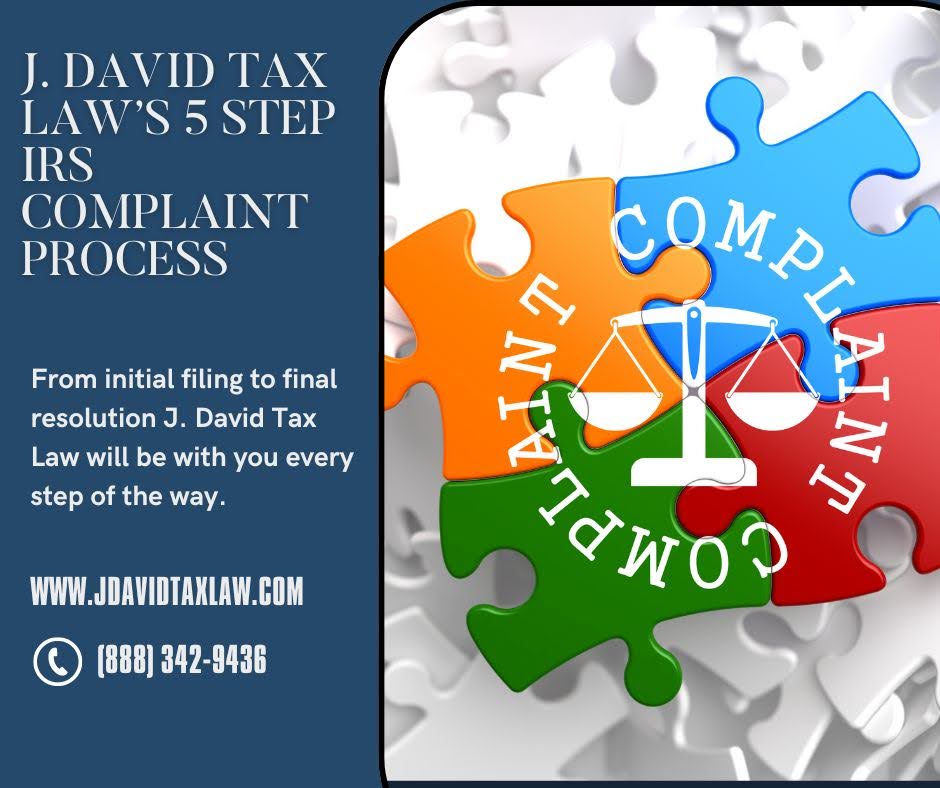 IRS complaint resolution by J. David Tax Law