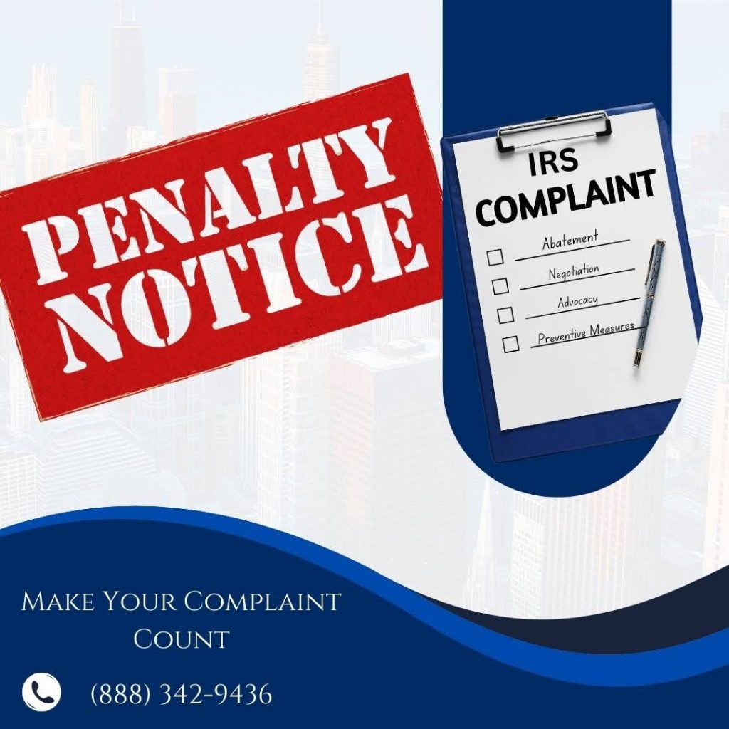 J David Tax Law IRS penalty complaint strategy