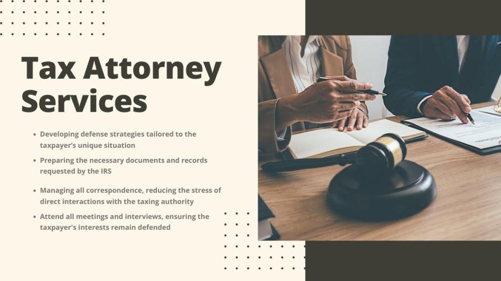 Tax resolution attorney services