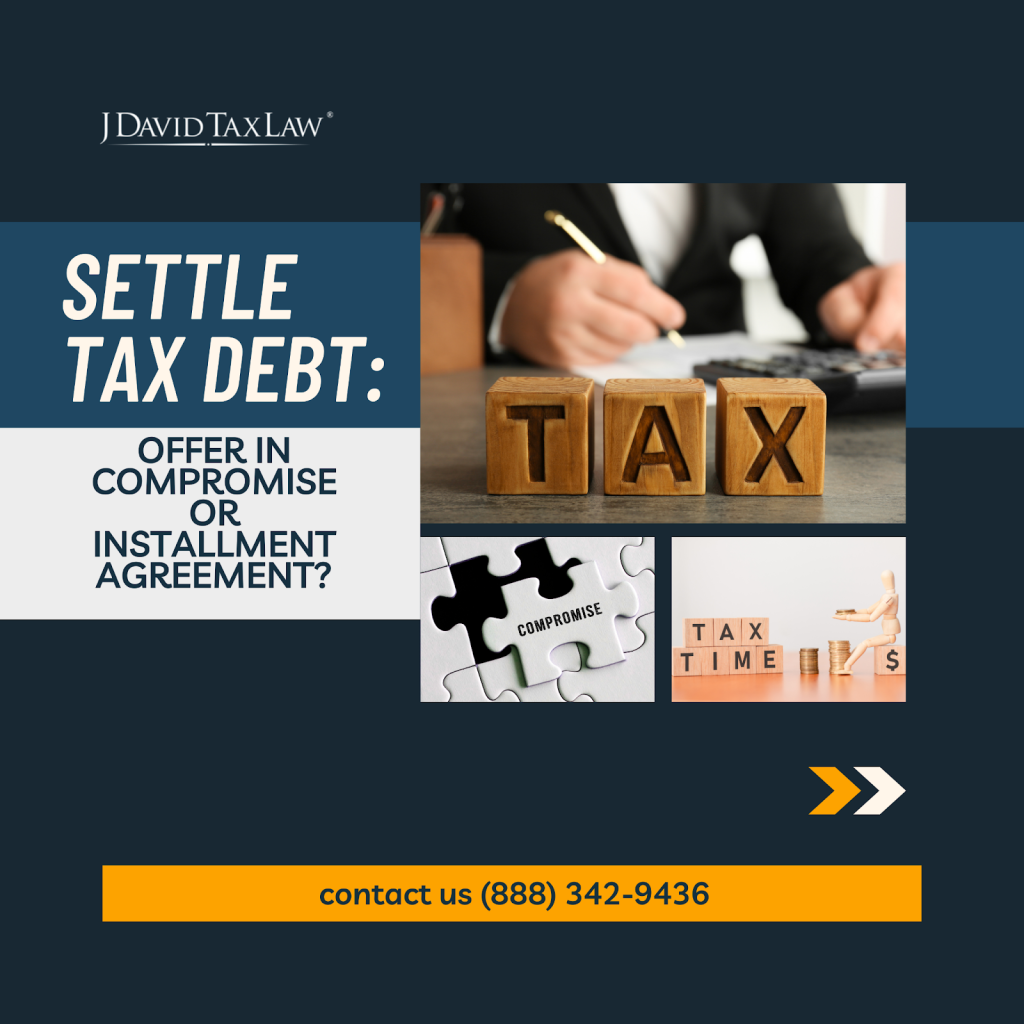 Tax debt solutions - J. David Tax Law