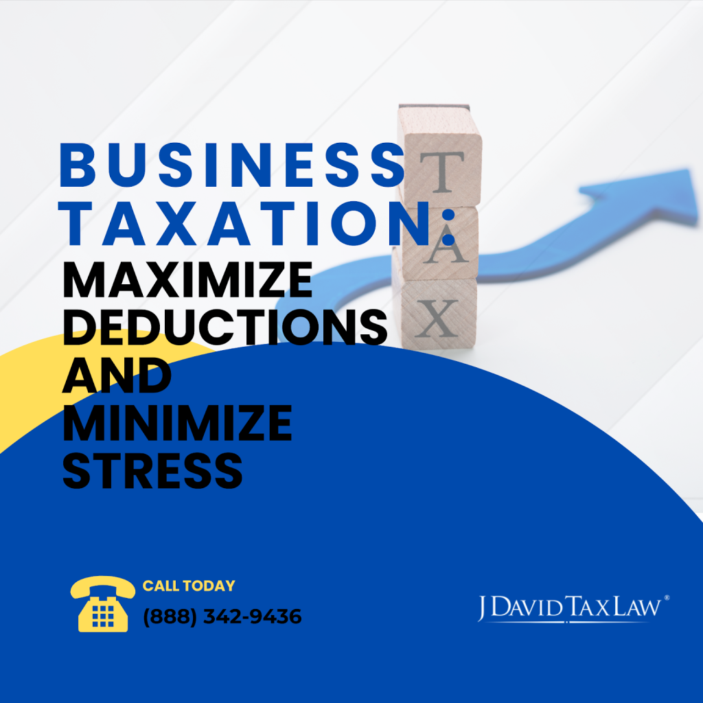 Business tax strategy tips - J. David Tax Law