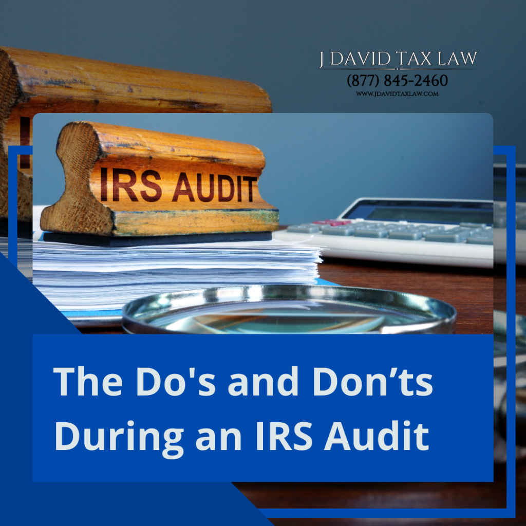 J. David Tax Law IRS audit attorney advice