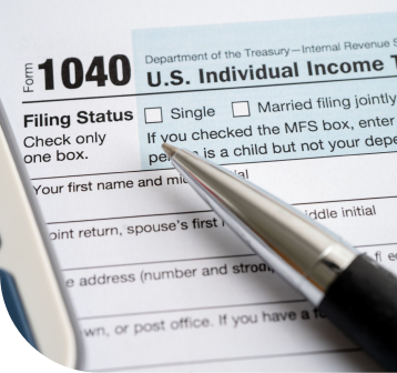 U.S. individual tax return form 1040 help