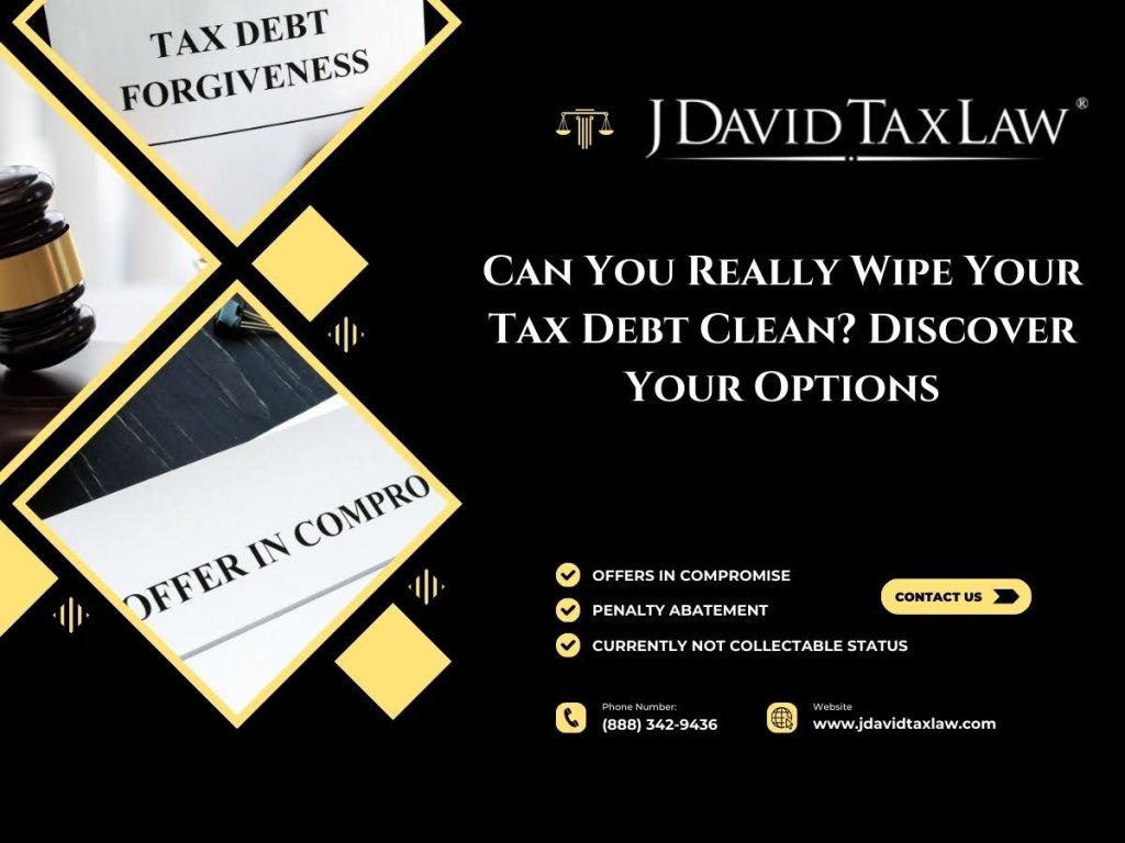 Wipe tax debt clean