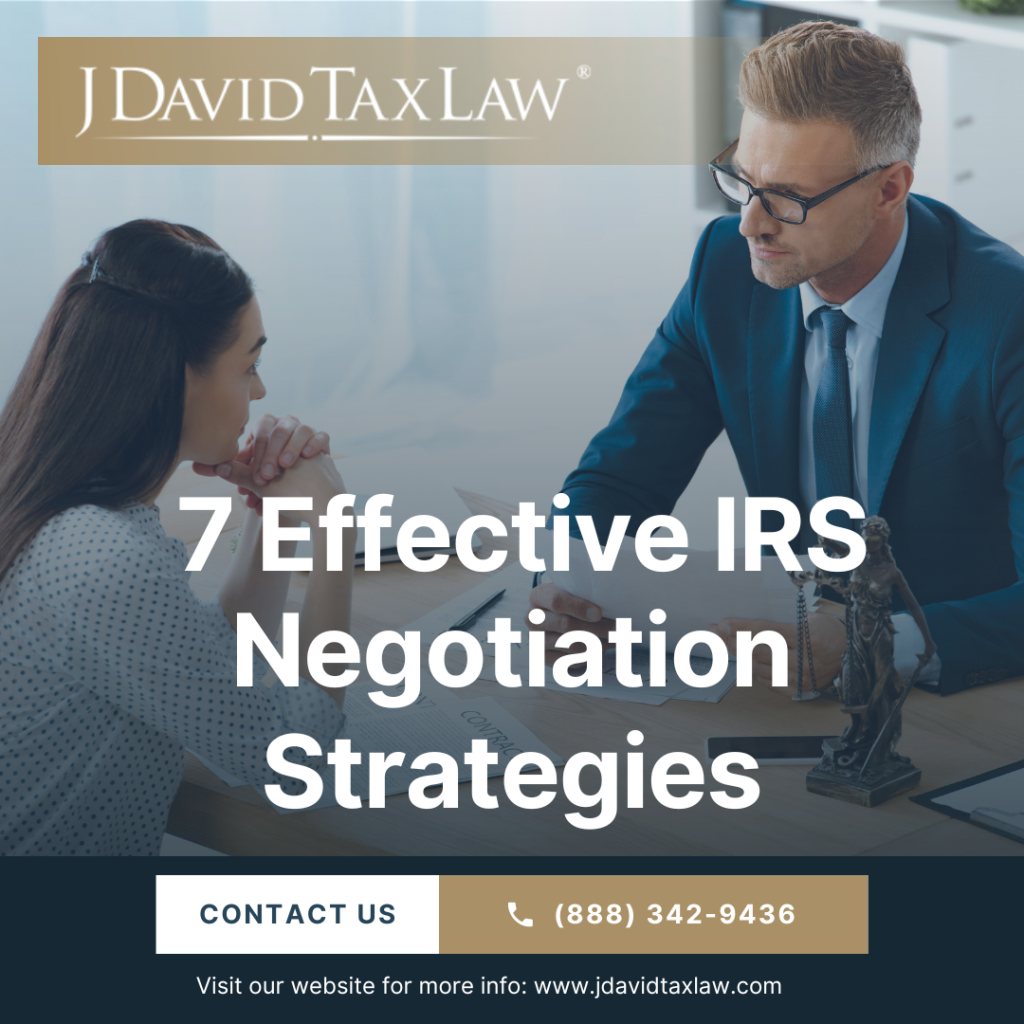 Tax debt negotiation help - J. David Tax Law