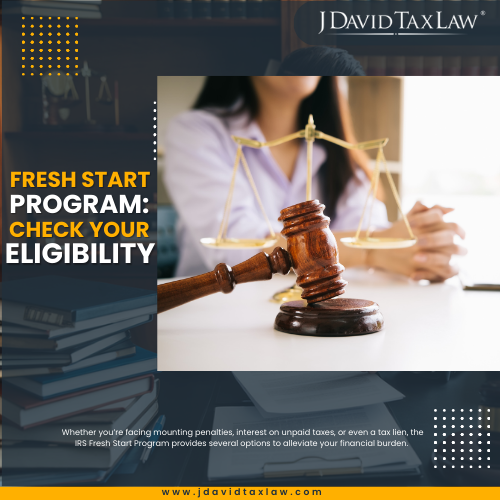 IRS tax relief program - J. David Tax Law