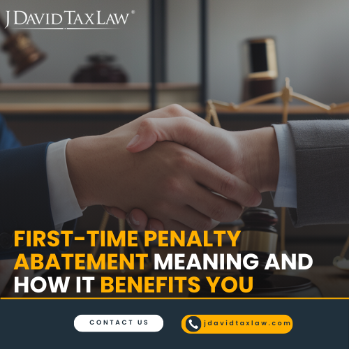First-time penalty abatement - J. David Tax Law