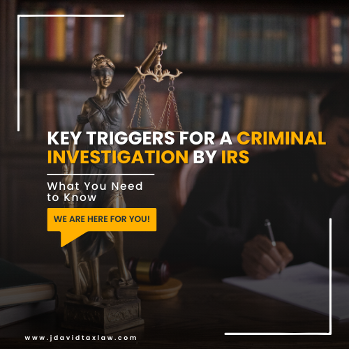 Key Triggers for a Criminal Investigation by IRS: What You Need to Know