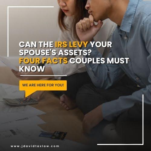 IRS levy facts for couples