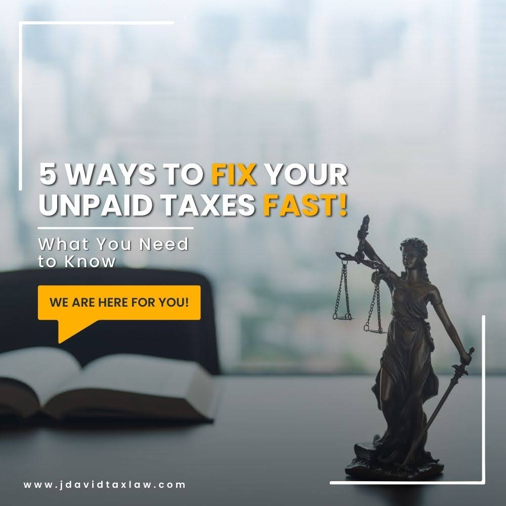 Fix your unpaid taxes