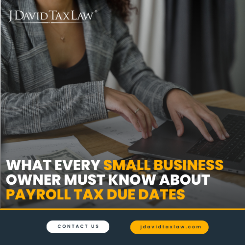 Payroll Tax Due Dates