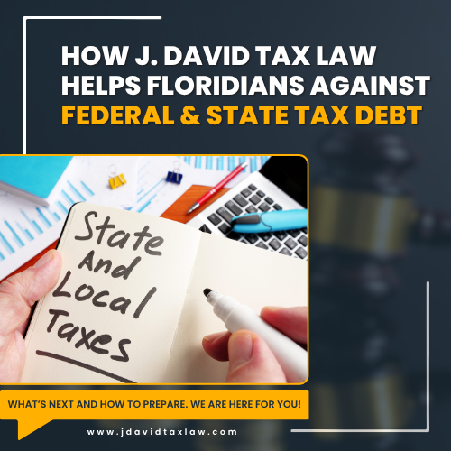 J. David Tax Law helps Florida tax debt relief