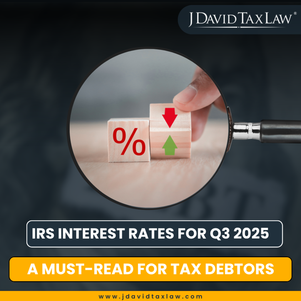 IRS interest rates for Q3 2025