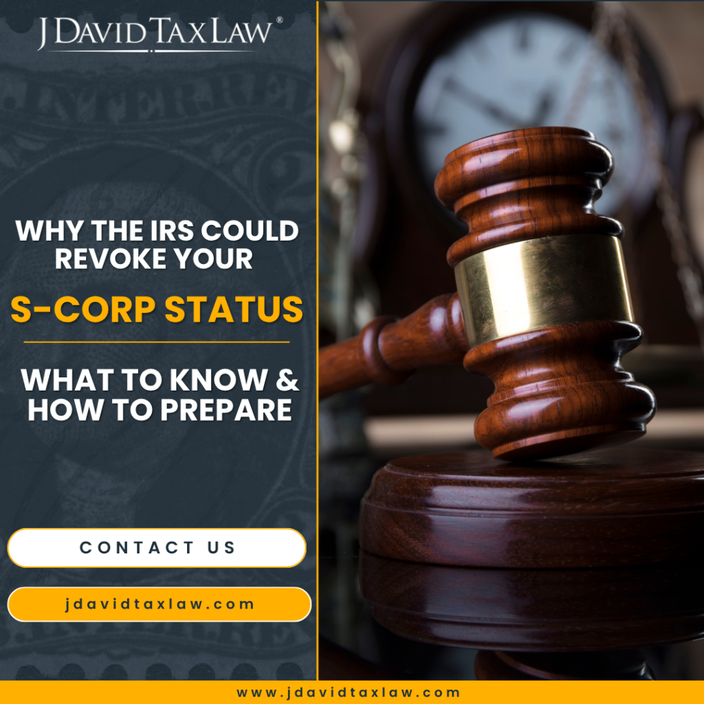 Why the IRS could revoke your S-Corp Status