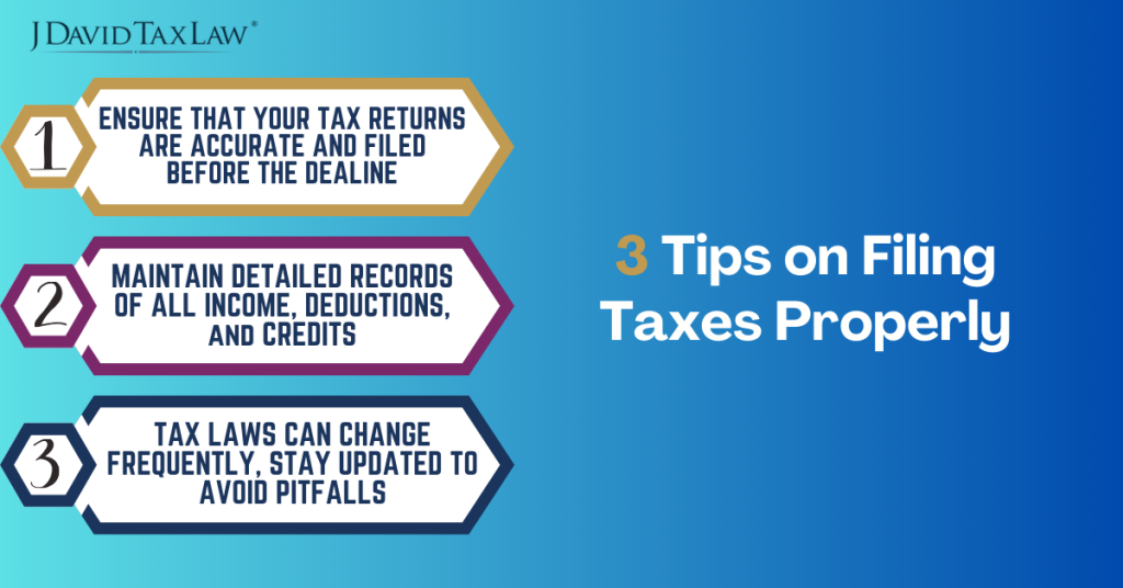 3 tips on filing taxes properly