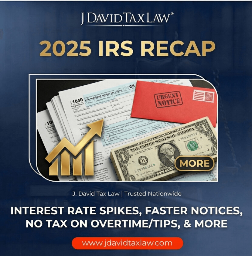 2025 IRS Recap Interest Rate Spikes, Faster Notices, Big Beautiful Bill, & More