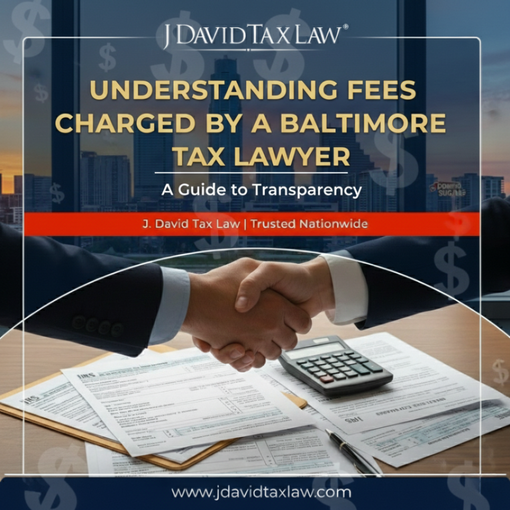 How much does a tax attorney charge in Baltimore Maryland