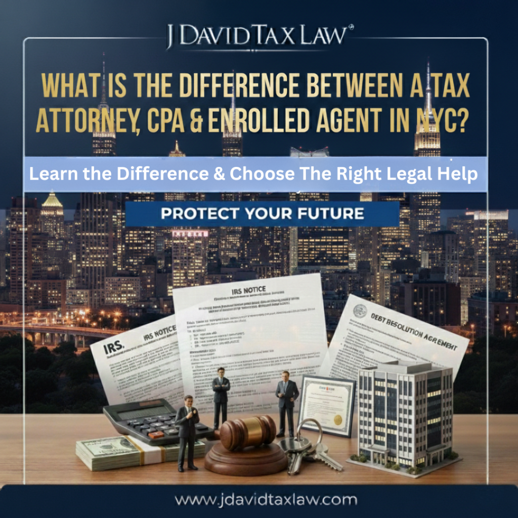 Difference Between CPAs, tax lawyers, and enrolled agents in NYC