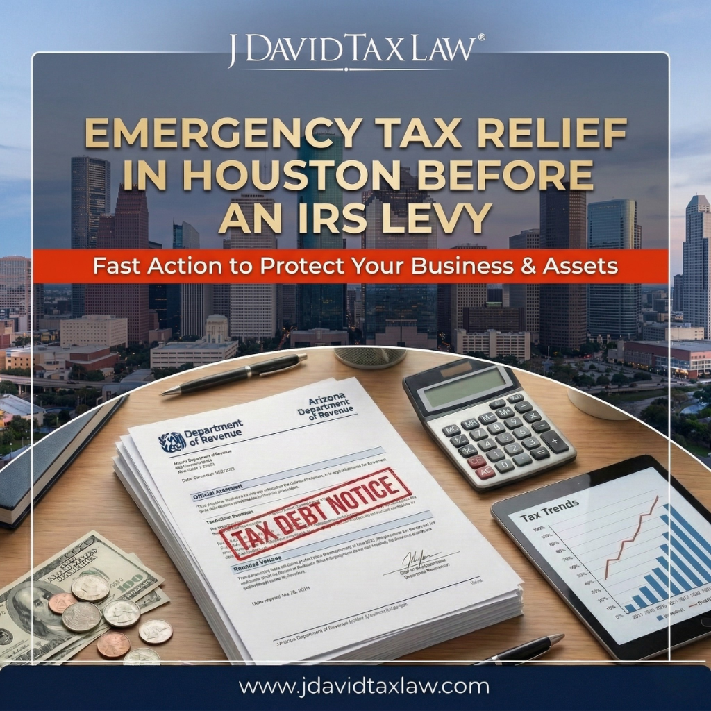 IRS Tax Levy Relief in Houston