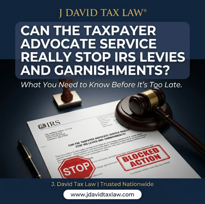 Can the TAS Really Stop IRS Levies and Garnishments - Blog Thumbnail